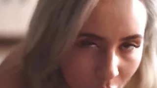 Sexy blonde sucks a dick like a lollipop (short version)