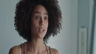 Britt Lower & Nathalie Emmanuel Sexy and threesome sex scene