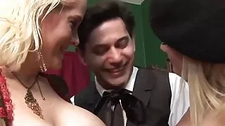 Step Sisters Share Big Cock And Get Covered In Cum