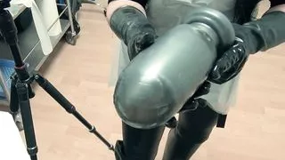 Huge strapon, fisting, anal punching, mega anal plug, domina