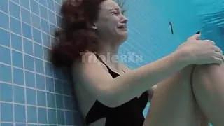 Serenay Sarikaya in Black Swimwear MedcezirTVSerie