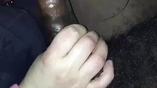 Submissive Redhead Swallows Black Cum