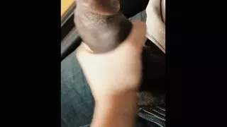 Car handjob while waiting in traffic