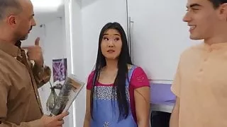 Jordi's New Asian StepSis Has Amazing Tight Pussy