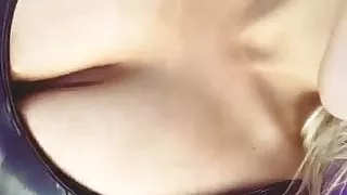 Big tits leather vinyl