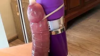 Male Orgasm by Vibrator and Mistress Sophie