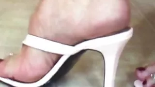Cum in thong sandals