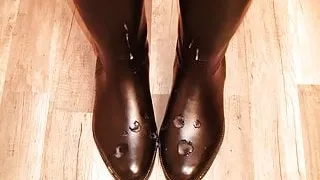 Creaming my rubber riding boots