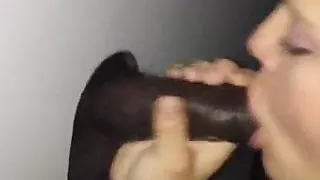 White lady Glory Holing