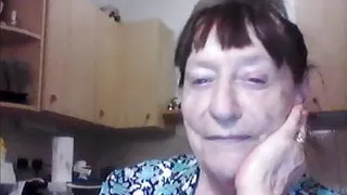 Benilde real italian granny shows nipples