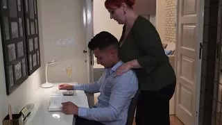 Big booty mom seduce lucky step son