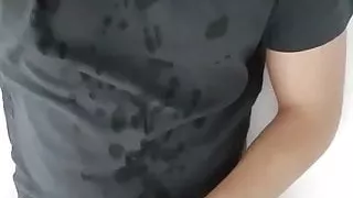 Daddy small cock biggest semen fountain