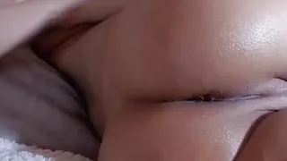 Cute hole in the ass of beautiful lady