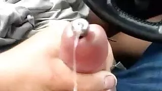 Wanking in car on public parking