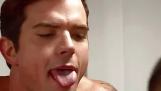 Athletic gay caught for soliciting drills the officer bare