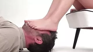 Foot face domination