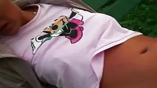 Ja, schlag meine Fotze! Outdoor!