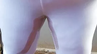 Yvonne wetting herself