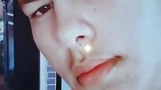 Sperma Tribut für ein heißes Gesicht Männer