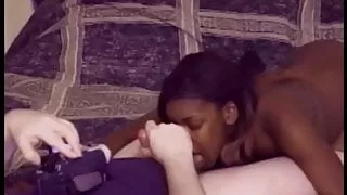 Black woman in retro clip drilled after some sucking
