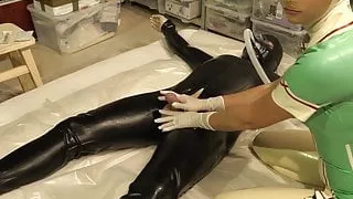 LatexDanielle - Doctor Latex Danielle tests his sperm