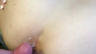 Bareback anal with girlfriend. Lots of dirty talk.