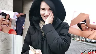 German Scout - Skinny Teen Talk To Fuck At Pick Up Casting