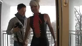 Blonde Milf fucking Young Photographer