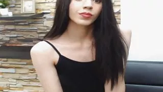 Seductive Brunette Shemale Hard Erect Cock