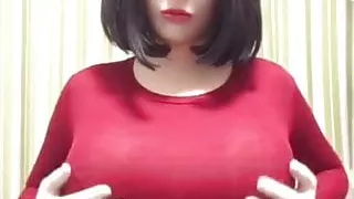 Kigurumi female mask sexy bodyline