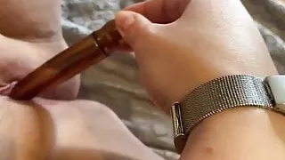 Sliding a Vibrator in and out