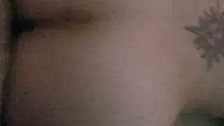 Bent over hairy chick