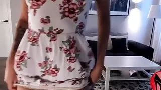 Beauty blonde, sexy dress