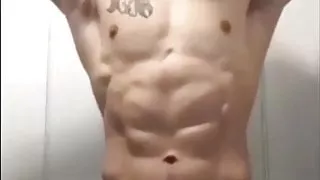 Koreanischer Muskel Hunk Nippel Spiel Wichsen Ab