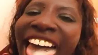 Deutsche Negerin saut mit Sperma rum