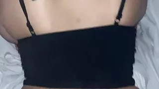 Asian babe taking this chocolate