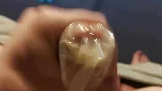 Amateursex, Kondom, Sperma, Schwuler Sex, Handarbeit, Masturbation