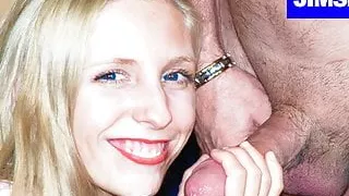 Lucky Senior cums in excited blonde's mouth