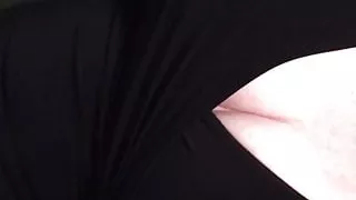 Showing off the new black dress