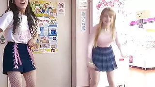 Kelsey and Abipop Dancing