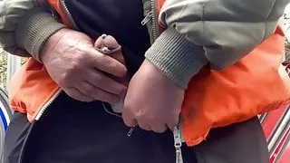 Outdoor masterbation at work