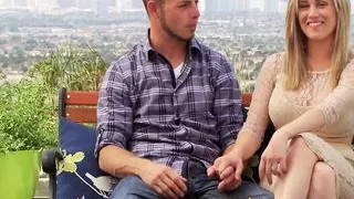 Swinger couple joined the lusty mansion