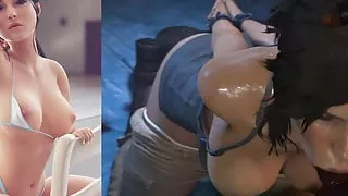 Blacked waifu - Lara so sexy with bbc