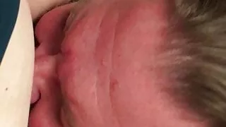 Mature boyfriend eating pussy. Loving and Sensual Couple.