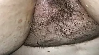 Licking Creampie From Wifes Hairy Pussy