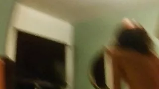 Arschjob mit Skinny Russian und Cumshot, Reverse Cowgirl