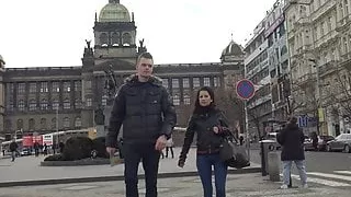 HUNT4K. Hunter meets a nice girl in Prague
