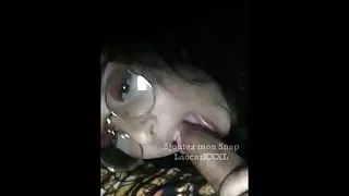 Une Beurette a lunette me suce mes 25cm