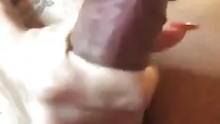 Latina Babe with a   Dick Cums