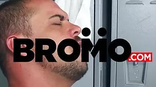 Jock sniffer pounded hard and raw in locker room - BROMO